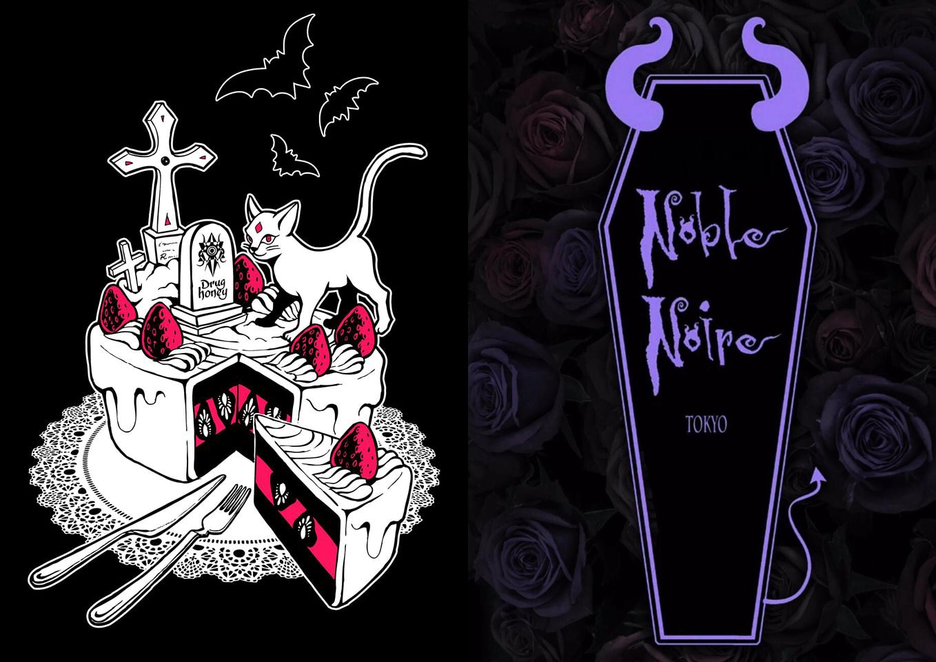 drug honey and noble noire logos