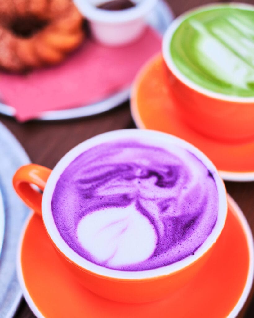purple sweet potato latte.