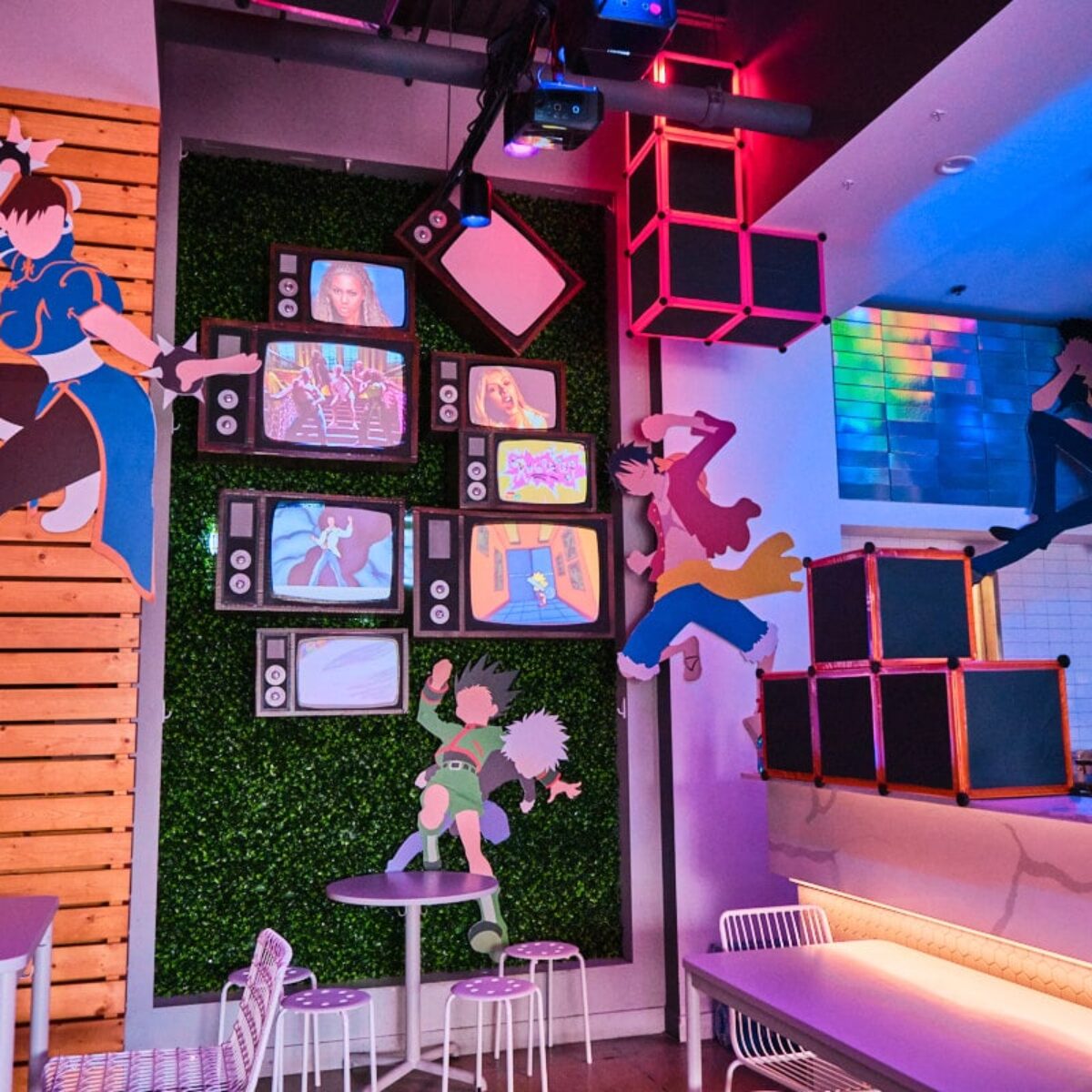 LEVEL UP ’90s Anime Arcade Themed Cafe at Popfancy