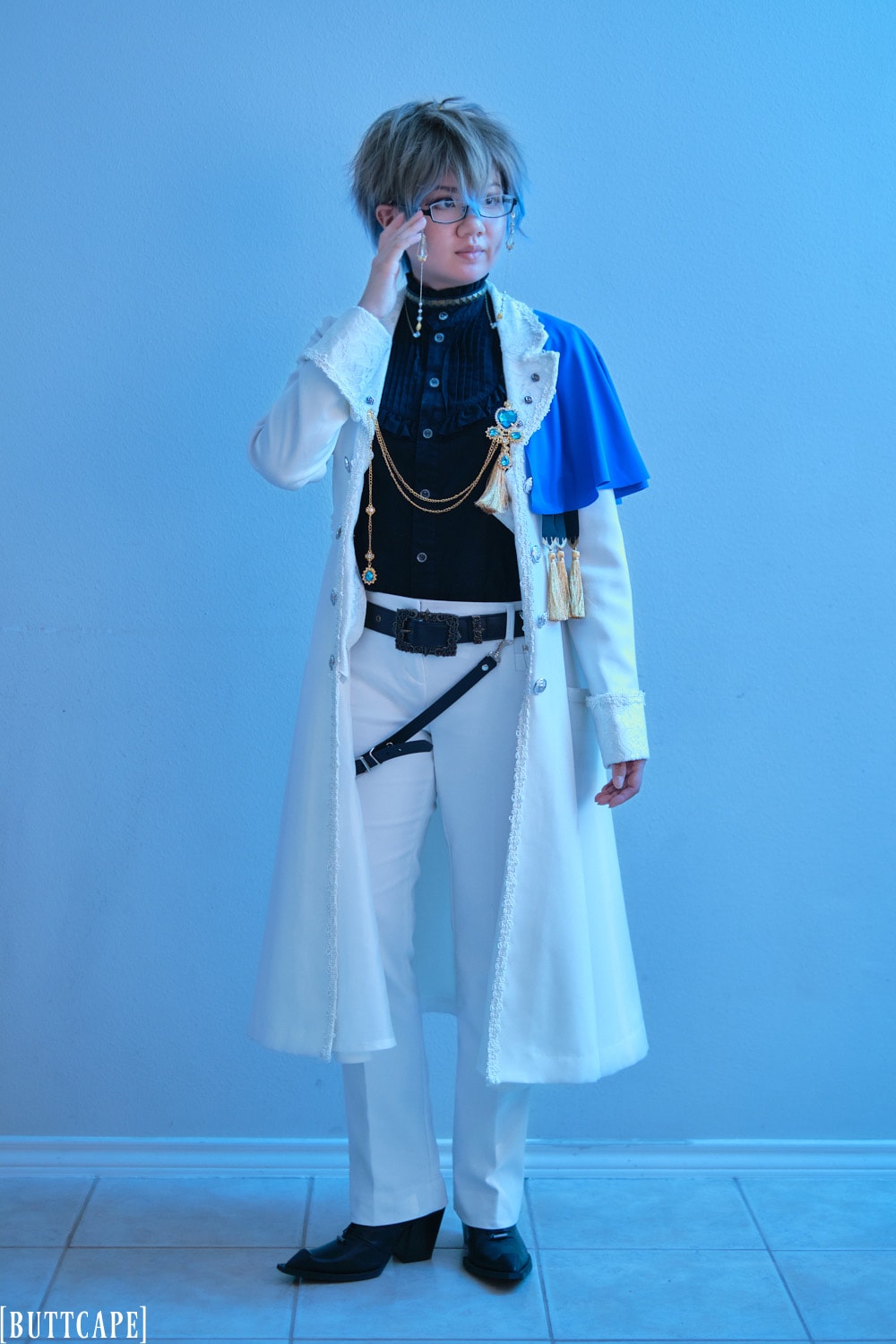 white ouji outfit inspired by Ike Eveland.