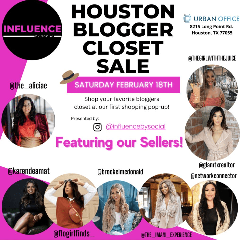 general promo image for Houston Blogger Closet Sale.