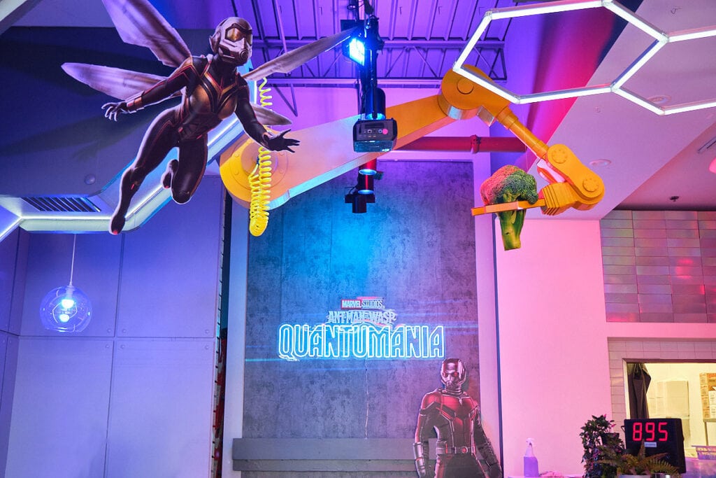 Ant-Man themed decor - back of cafe.