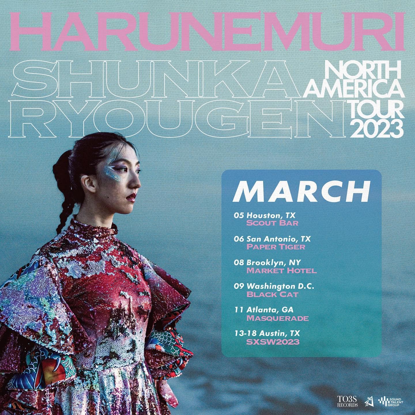 Haru Nemuri 2023 tour flyer.
