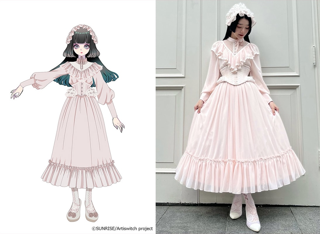 Artiswitch character Ruru's pink dress design by Abilletage.