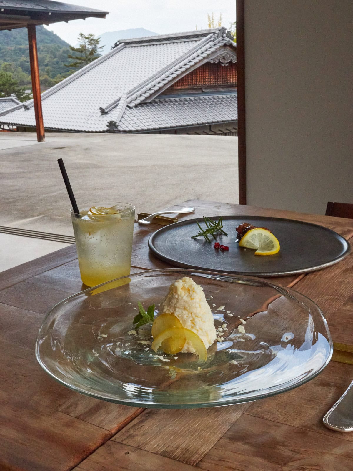 Setouchi lemon cheese cake with Miyajima house
