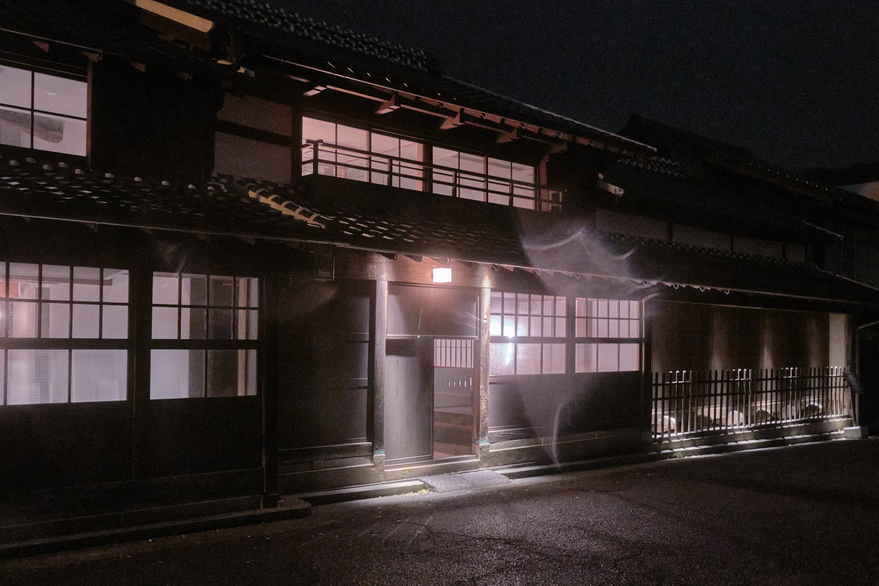 Entrance to rikki restaurant, an old converted Japanese building