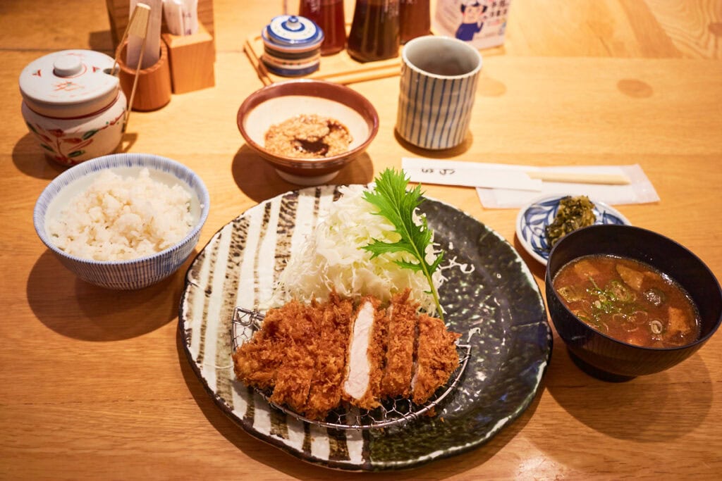 Katsukura Kyoto Tonkatsu rice and miso soup set