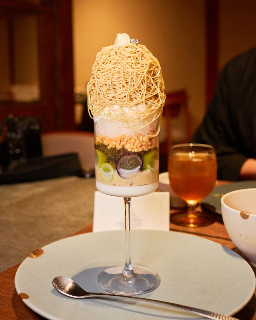 Waguri lemon saori seasonal muscat grape parfait