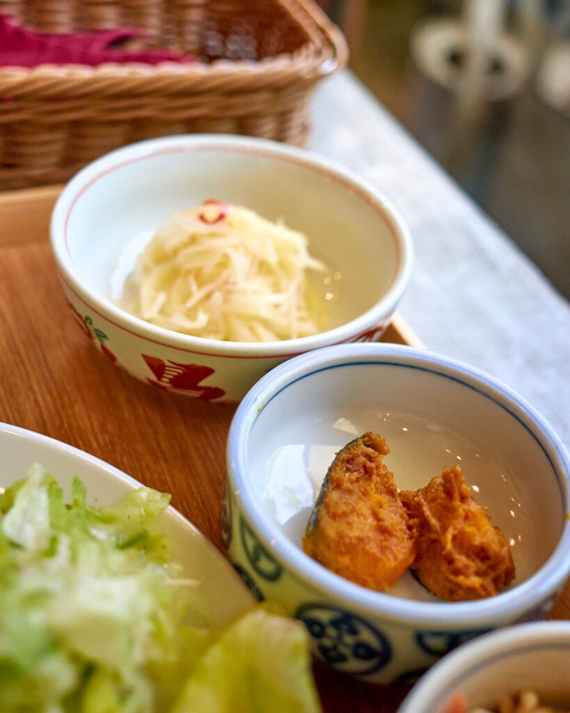 Simmered pumpkin side dish