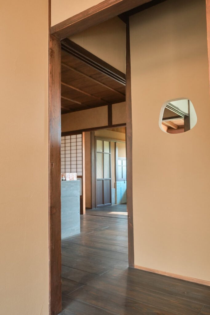 Entrance to tea stand yamate, an old Japanese style house converted into a tea shop