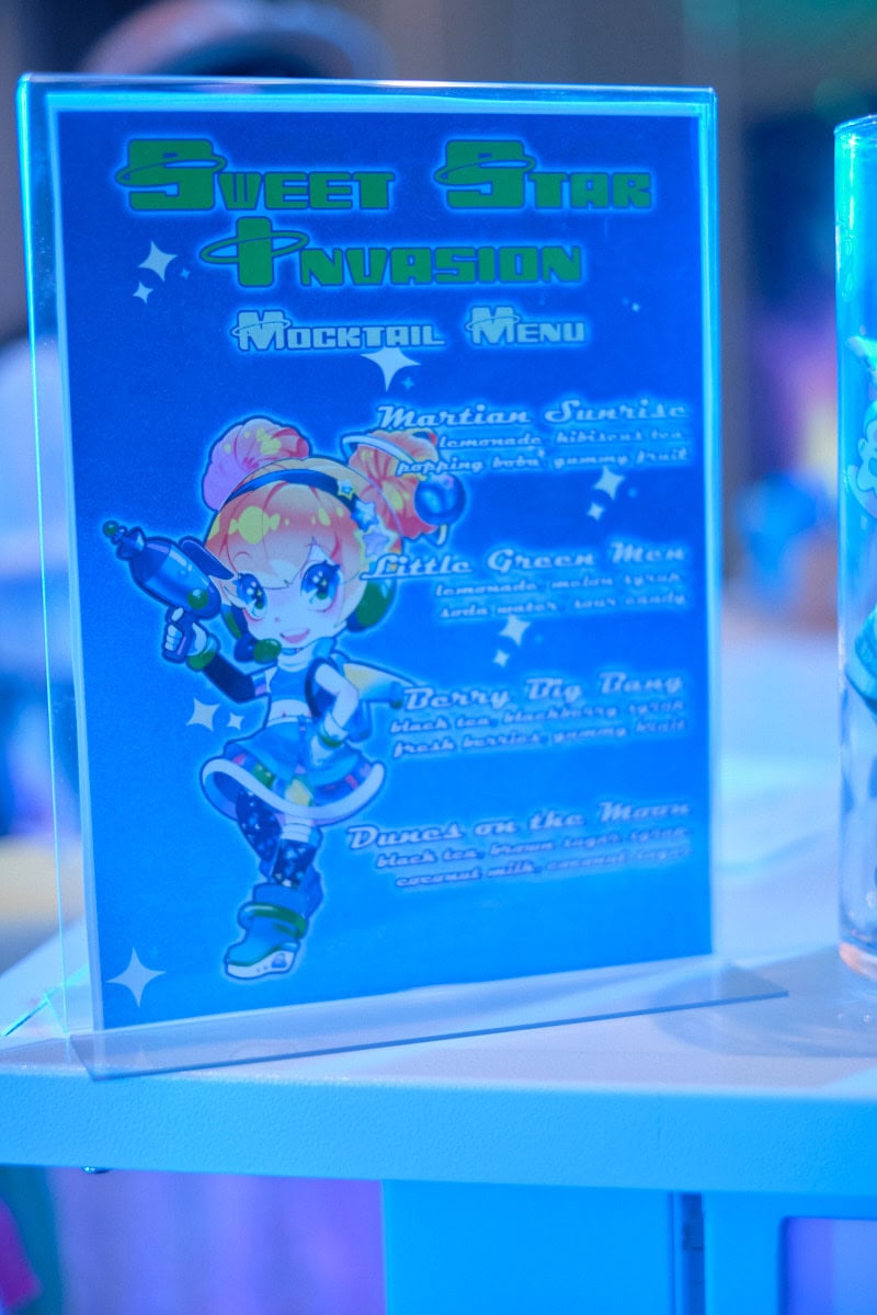 Drink menu.