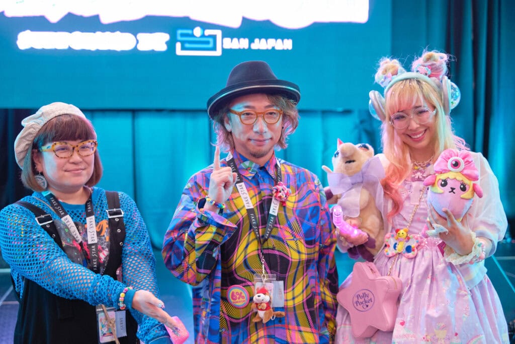 MintyMix designer standing next to 6%dokidoki designer.